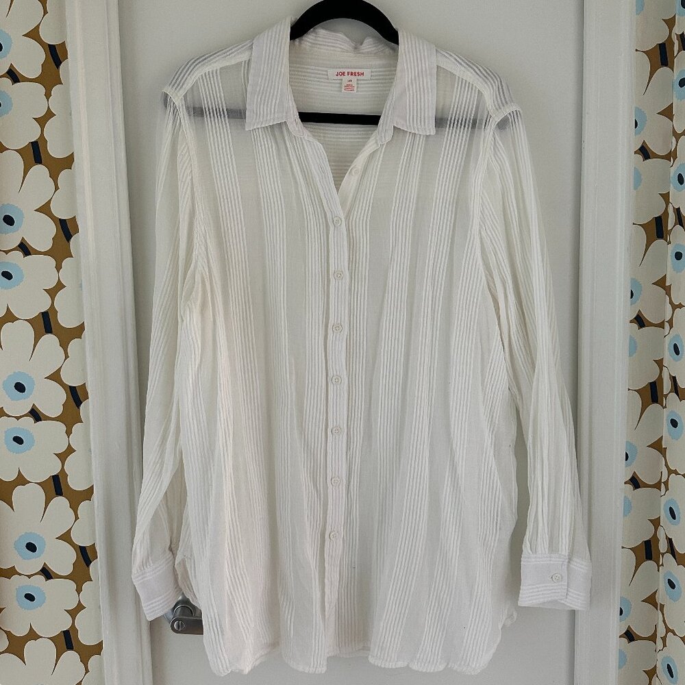 Breezy White Button Up